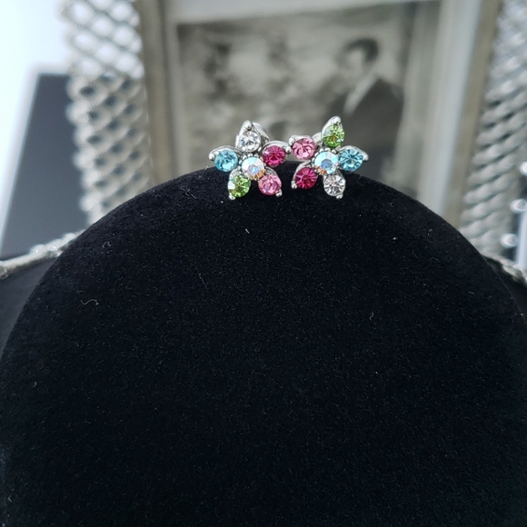 Multi Colored Crystal Necklace set NWOT - Picture 5 of 9